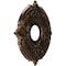 Ekena Millwork Attica PVC Ceiling Medallion (Canopies up to 5"), 13"OD x 3 1/2"ID x 3/4"P, Metallic Antique Brass CMP13ATCAB - alternate 5
